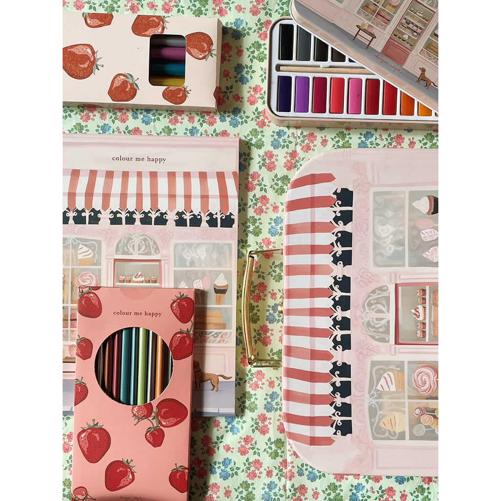 Konges Sløjd koffert for den lille kunstneren, Little artist - Rosa