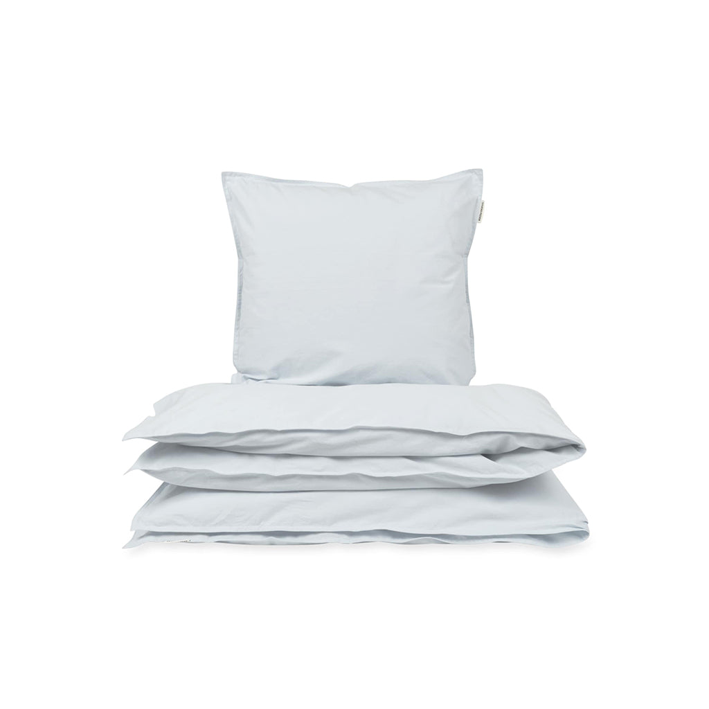 Studio Feder babysengetøy, økologisk percale - Light blue