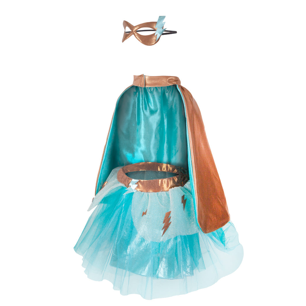 Great Pretenders Super-duper utdkledning, Superhelt m. maske- str. 4-6 år