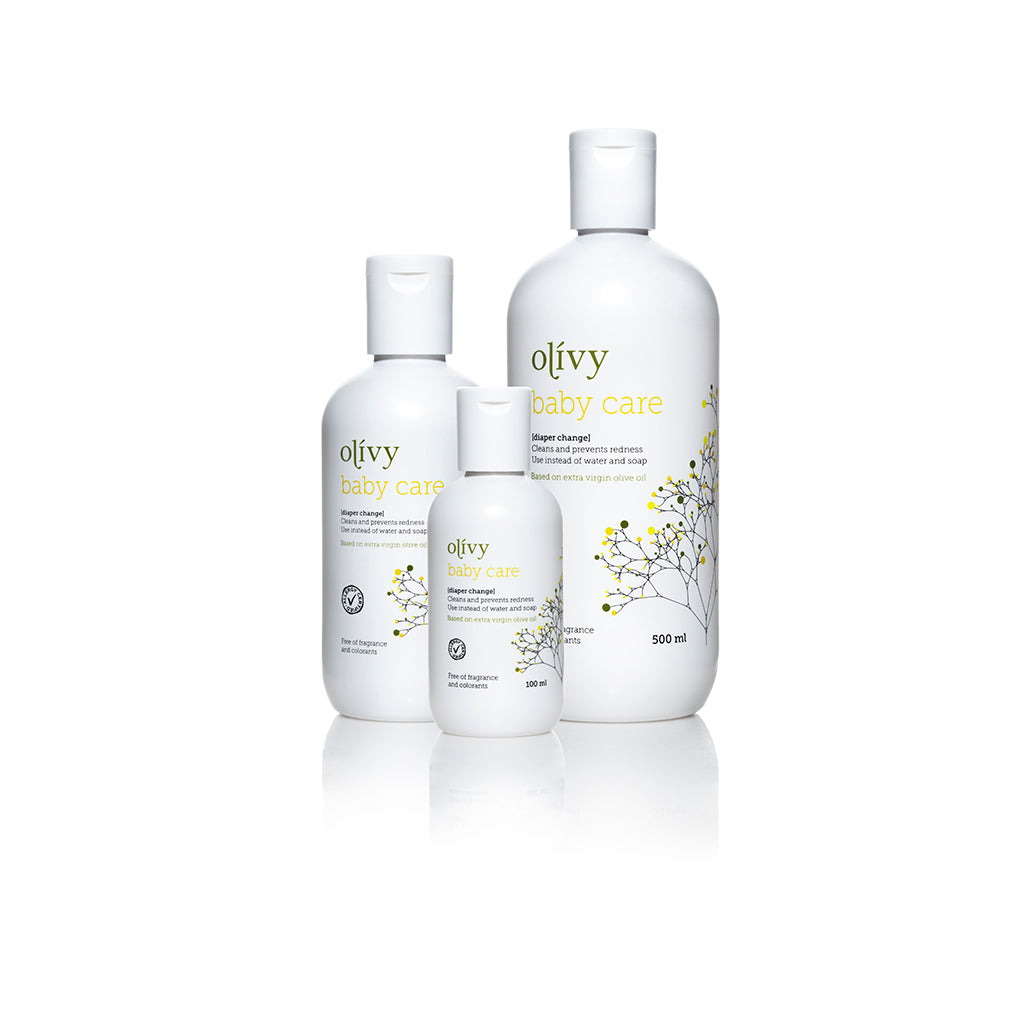 Olivy Baby Care til bleieskift, 500 ml.