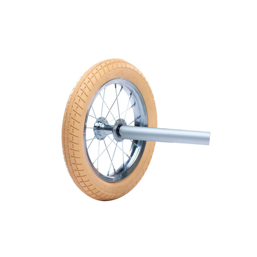 Trybike hjulsett fra to til tre hjul, lyst dekk