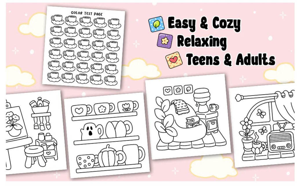 Cozy Girl Homebody, malebok