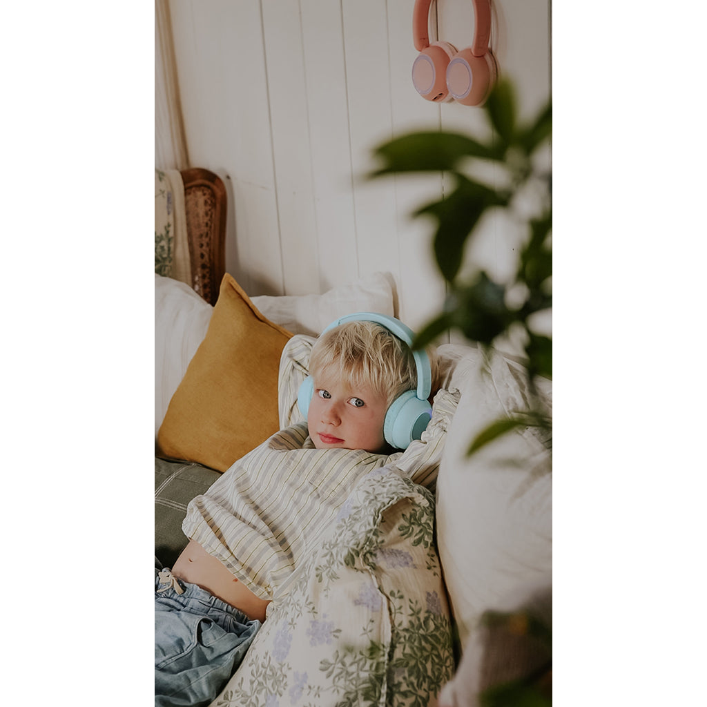 Lalarma trådløse hodetelefoner med lys, for tenåringer og barn - Mint