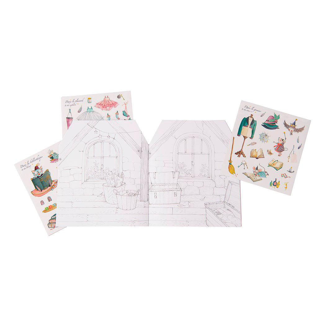 Moulin Roty klistremerkebok, Hus