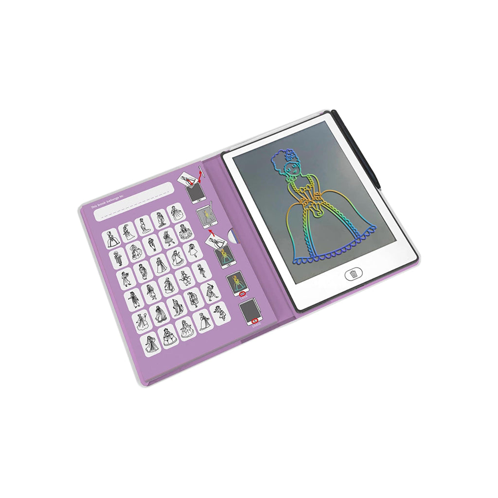 KidyDraw mini tegnetavle med LCD-skjerm, Princess