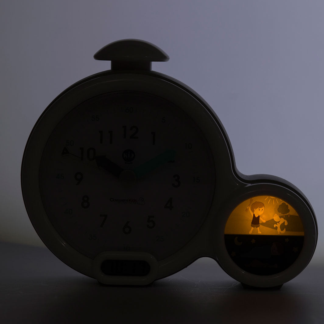 Digitalt vekkeklokke med natt- og dagindikasjon - Grå