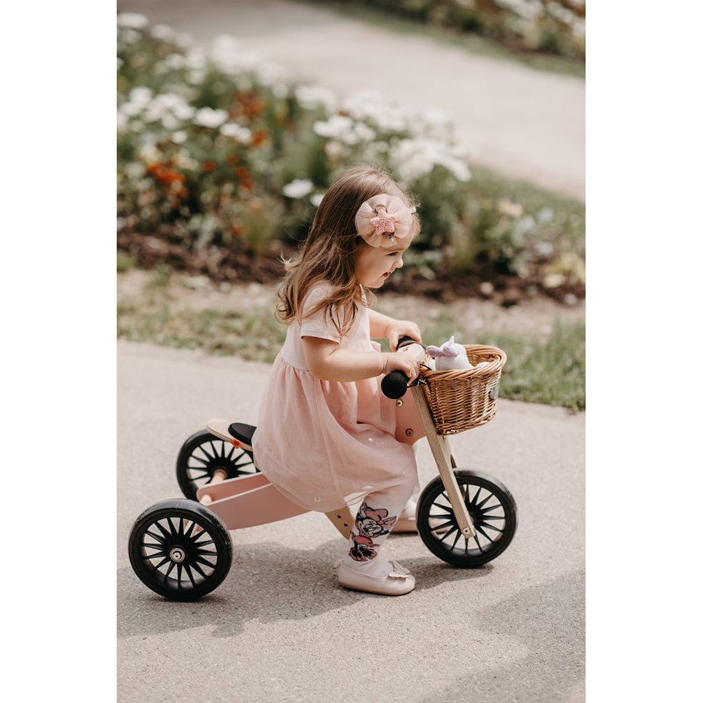 Kinderfeets Tiny Tot Plus Rose, 2-i-1 sykkel, Fra 18 mnd. til 4 år