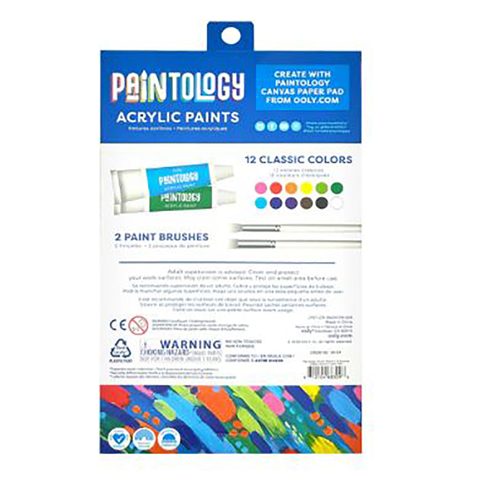 Ooly Akrylfargesett med 12 klassiske farger