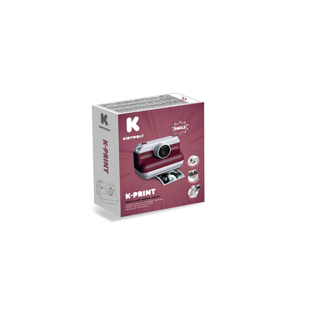 Kidywolf Instant print-kamera for barn, Rød