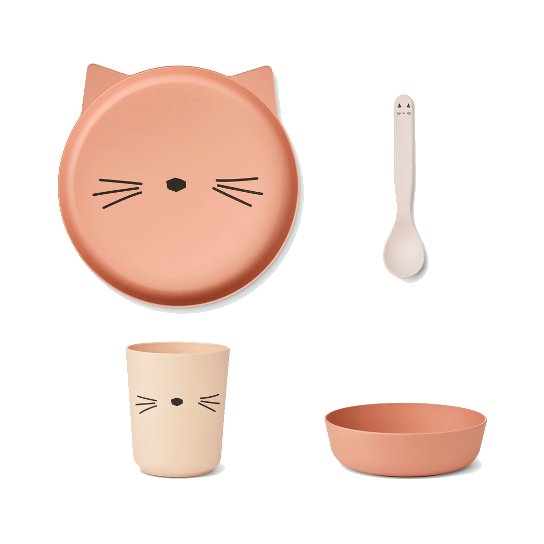 Liewood Brody juniorservise - Cat tuscany rose multi mix