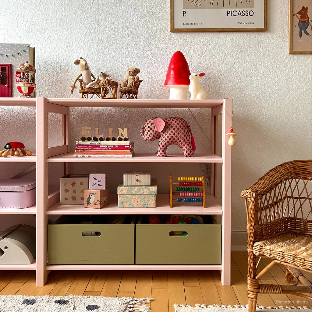 By Aulum Lyngs reol, H: 80 x B: 163 cm - Blush