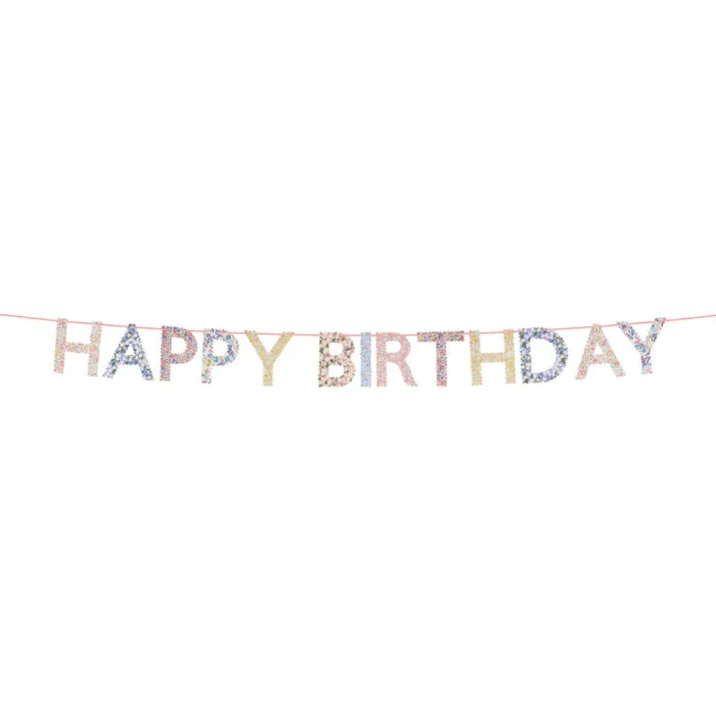 Meri Meri x Liberty guirlande, Happy Birthday