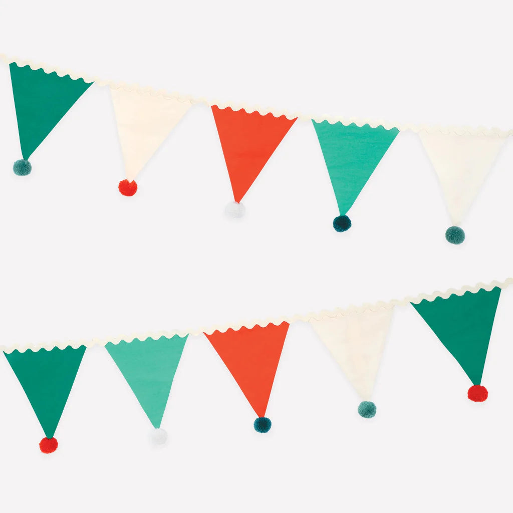 Girlander
Julegirlander med pompongflagg