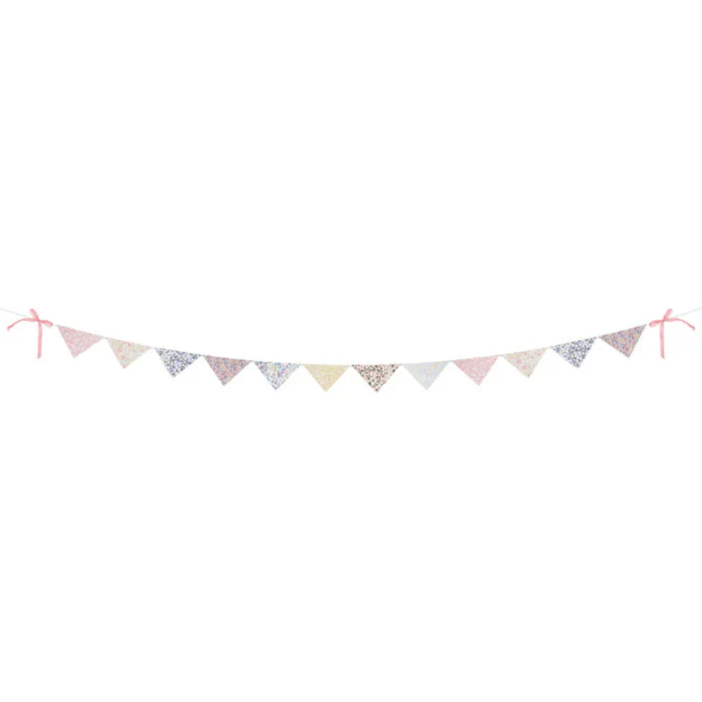 Meri Meri x Liberty guirlande, Bølgekant - 3,4 m
