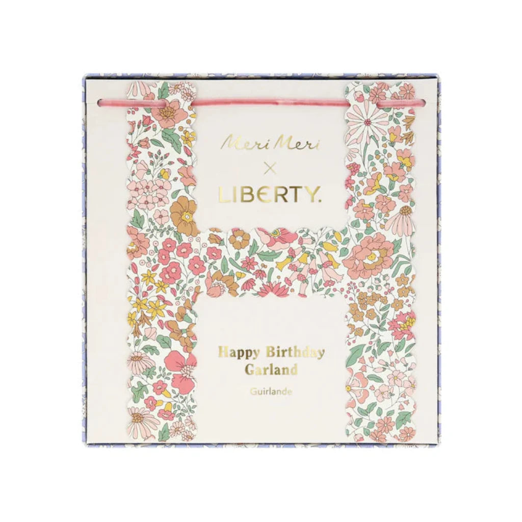 Meri Meri x Liberty guirlande, Happy Birthday