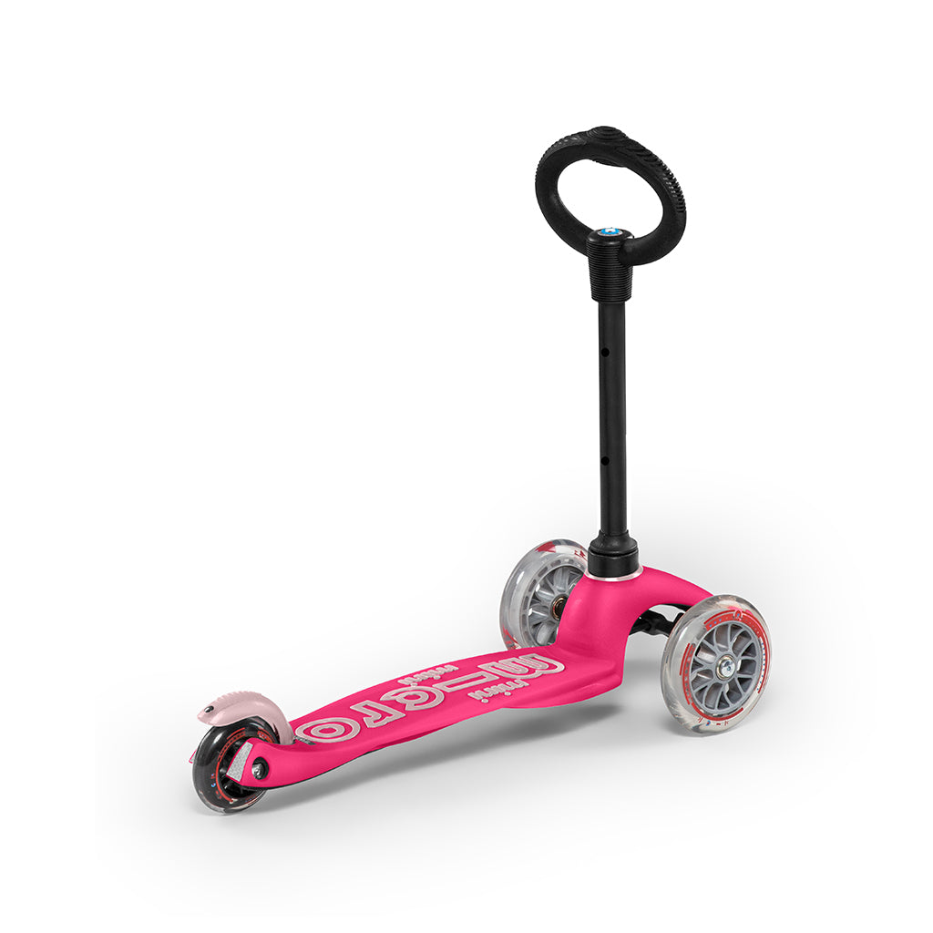 Micro Mini 3-i-1 Deluxe sparkesykkel - Rosa