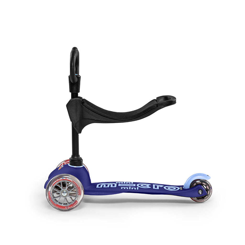 Micro Mini 3i-1 Deluxe sparkesykkel - Blå
