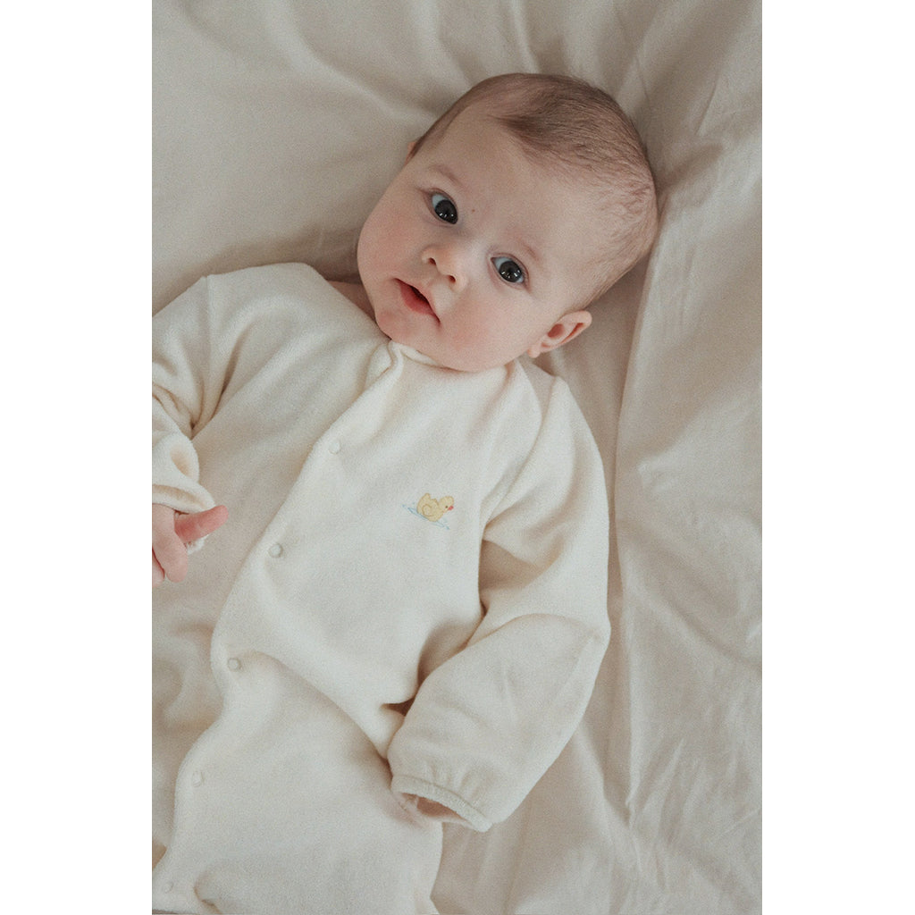 Fanga Fontana Elu varm heldress, Antique white – str. 1–9 måneder