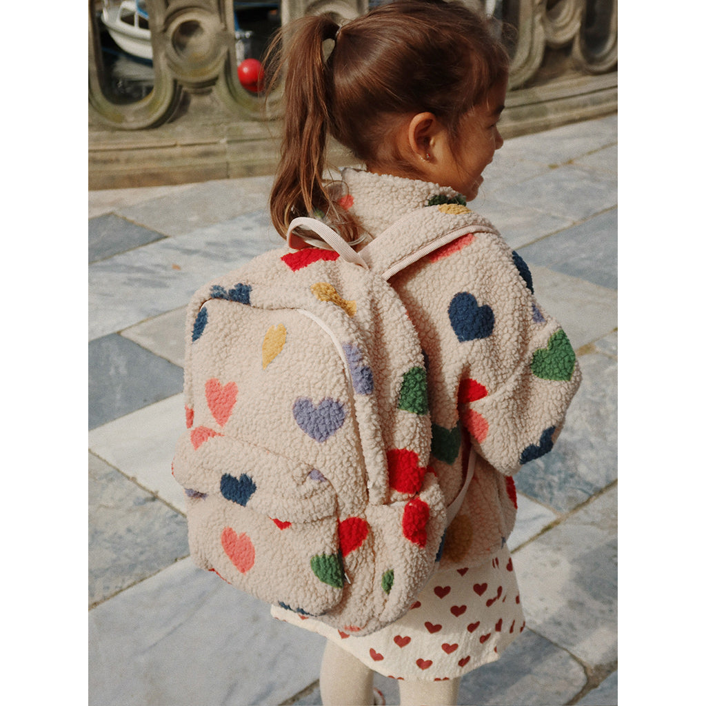 Konges Sløjd Jody Teddy ryggsekk, Bon Coeur Coloré