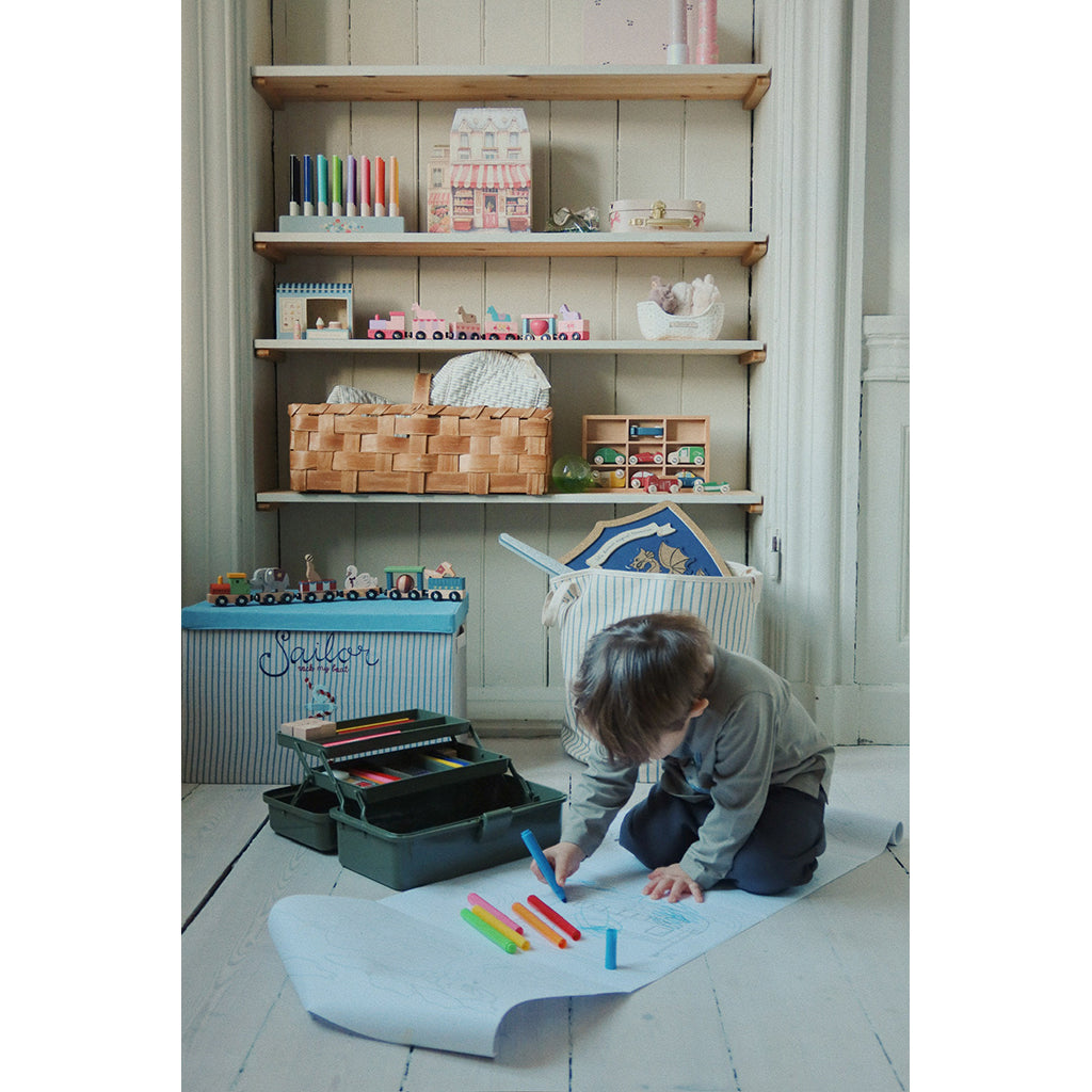 Konges Sløjd, stoffoppbevaringsboks, stor - Sailor