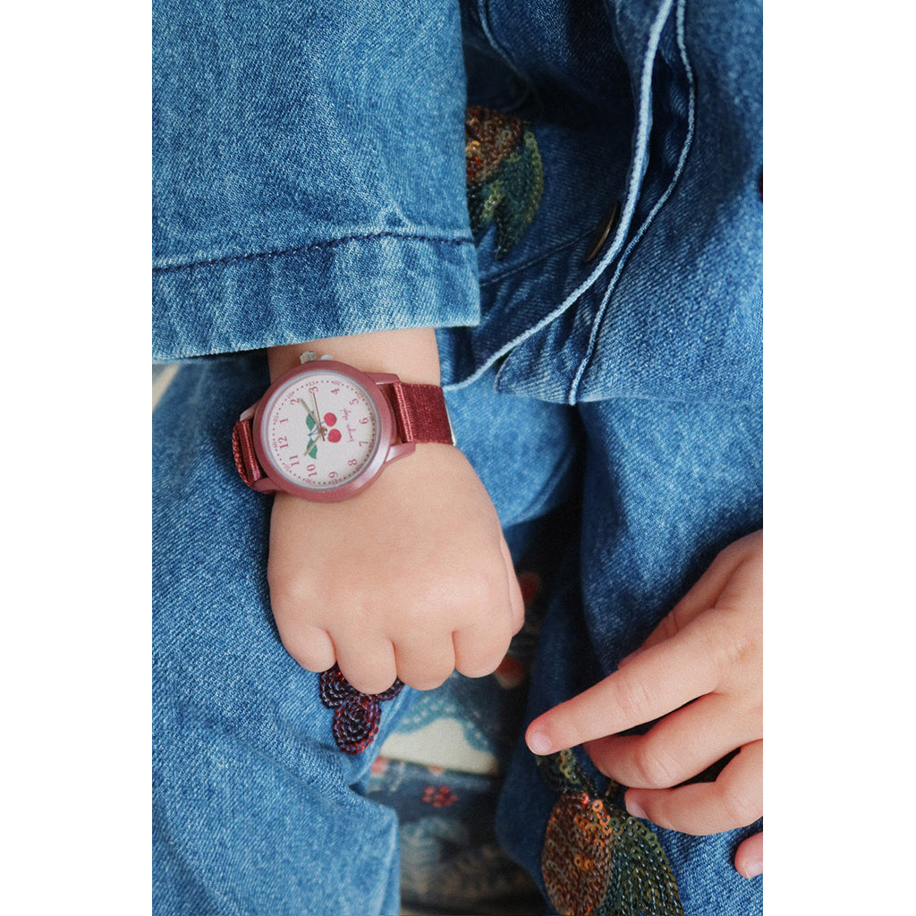 Konges Sløjd armbåndsur til barn, Cherry