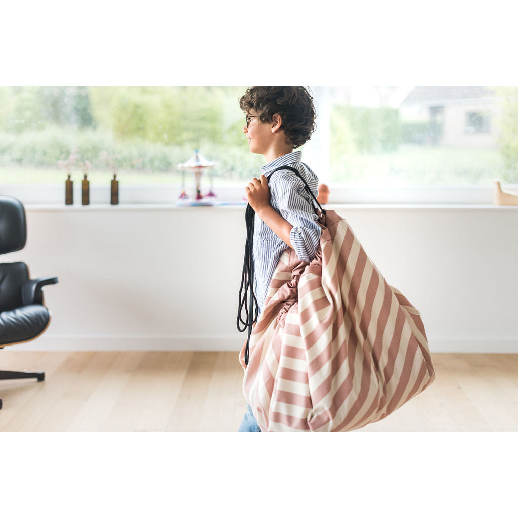 Play&Go To-i-én teppe, Stripes pink