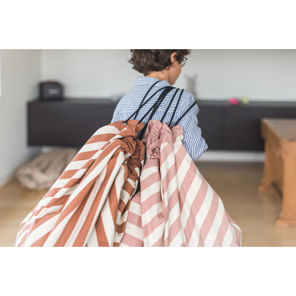 Play&Go To-i-én teppe, Stripes pink