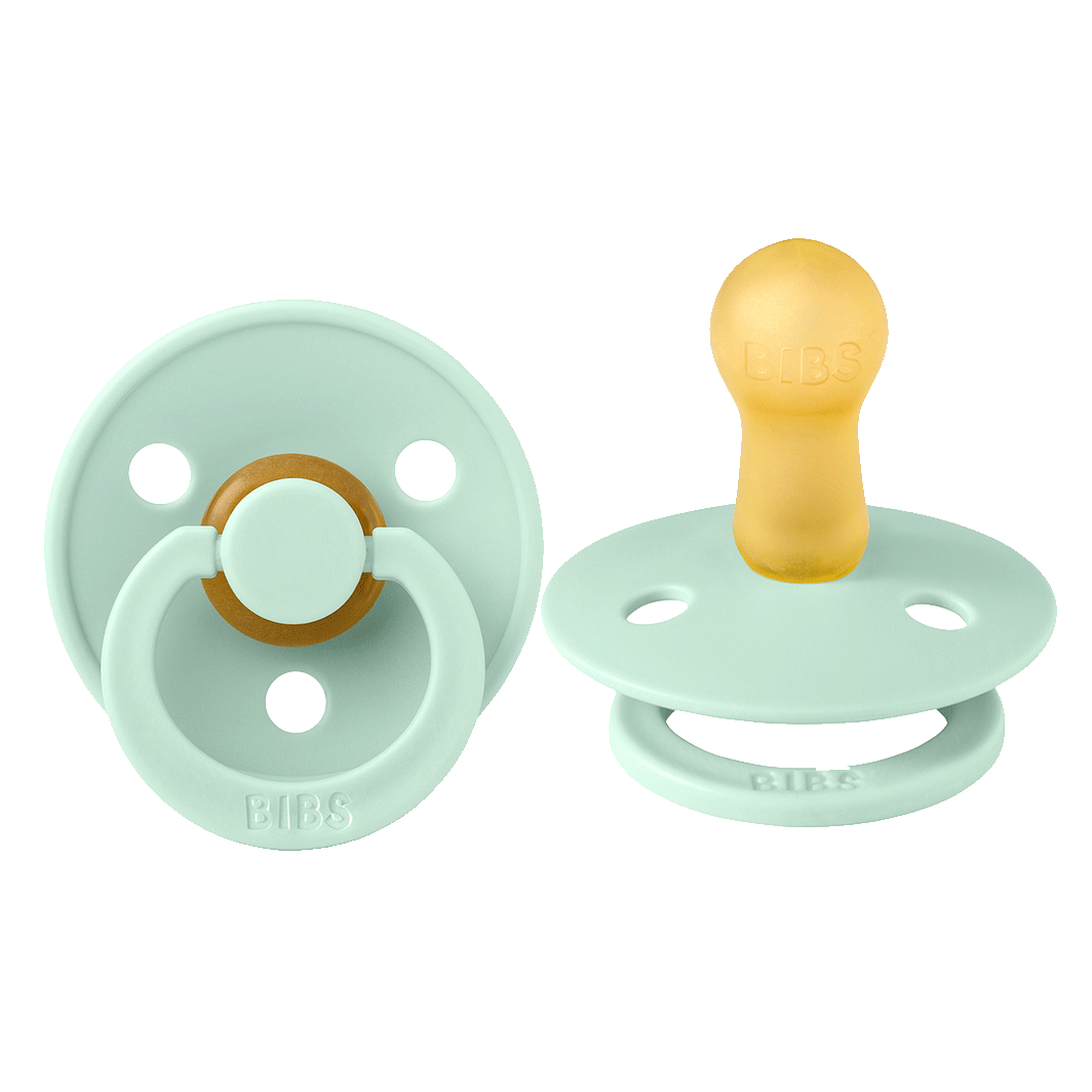 Bibs sut i naturgummi, str. 2 Nordic mint