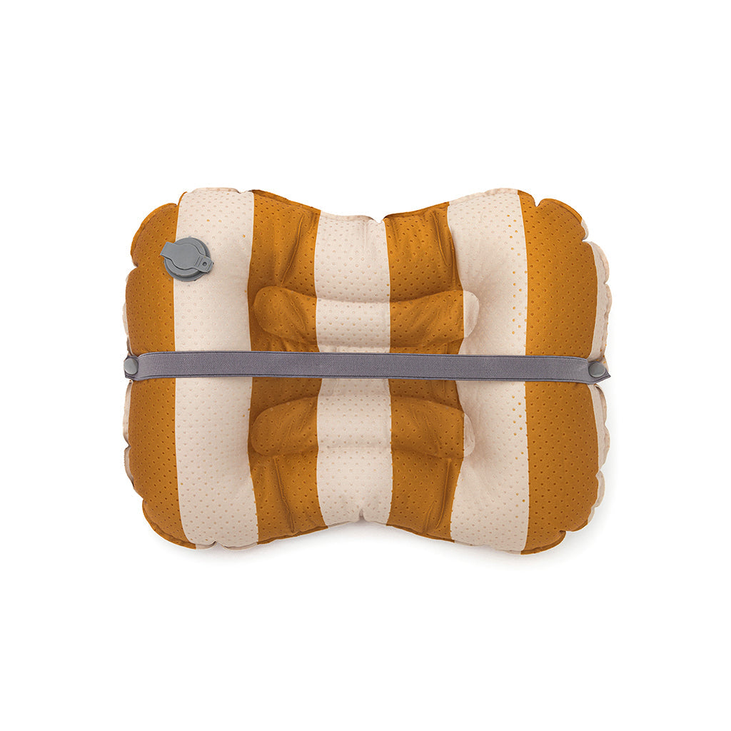 Noui Noui Have a seat, Oppustelig sittepute for barn - Stripes nude/mustard