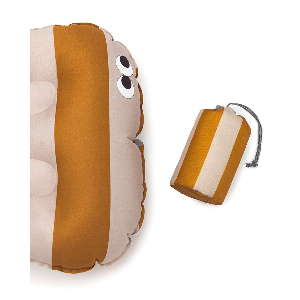 Noui Noui Have a seat, Oppustelig sittepute for barn - Stripes nude/mustard
