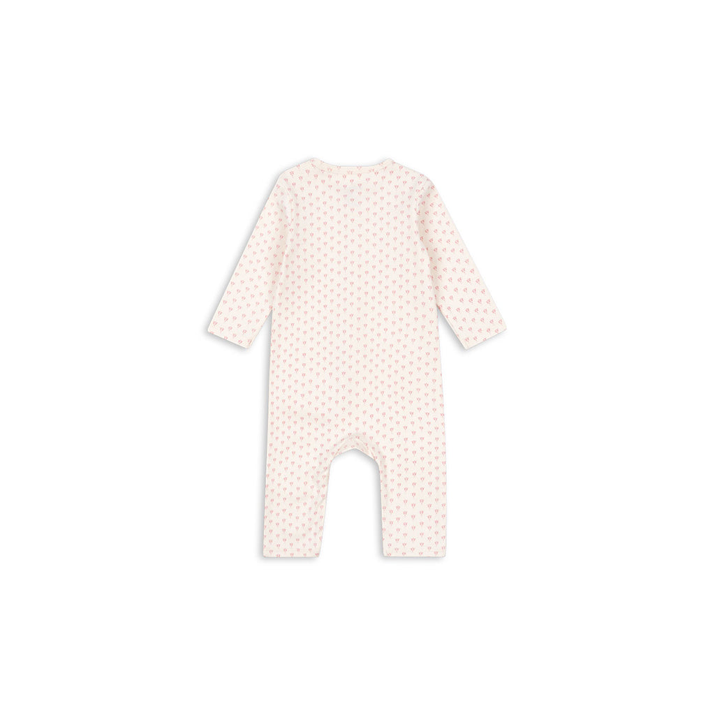 Fanga Fontana Bello bodystocking med lange ermer, Punto rosa - str. 1 - 6 mnd.