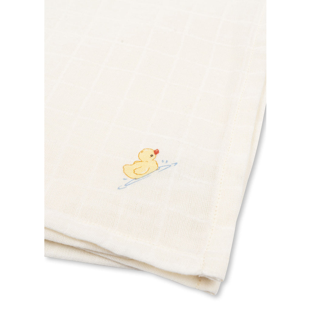 Fanga Fontana stoffbleie, økologisk muslin, 10-pakning - Antique white