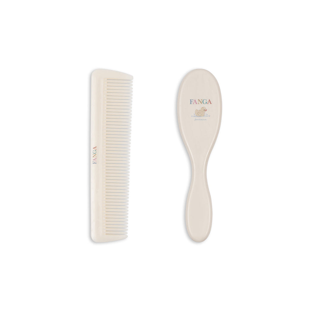 Fanga Fontana Baby hårbørstesett, Beige