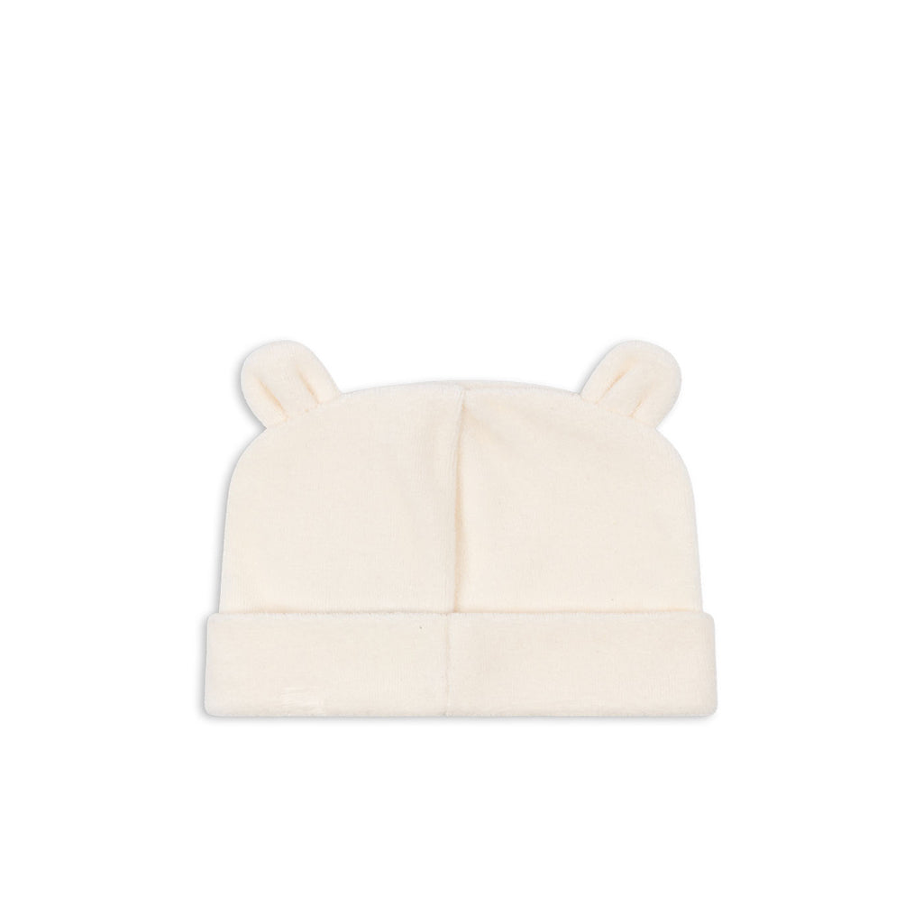 Fanga Fontana Elu Beanie babyhue, GOTS, Antique white - str. 0 - 9 mnd.