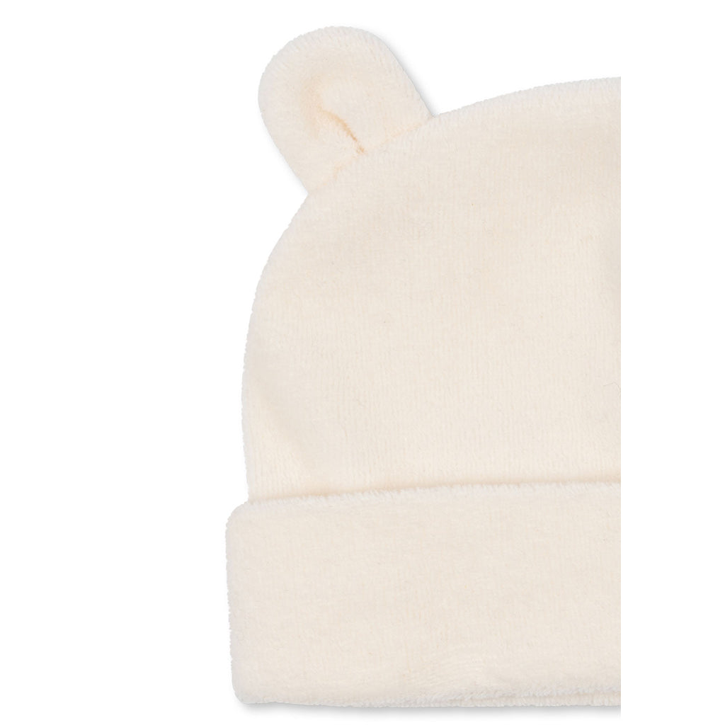 Fanga Fontana Elu Beanie babyhue, GOTS, Antique white - str. 0 - 9 mnd.