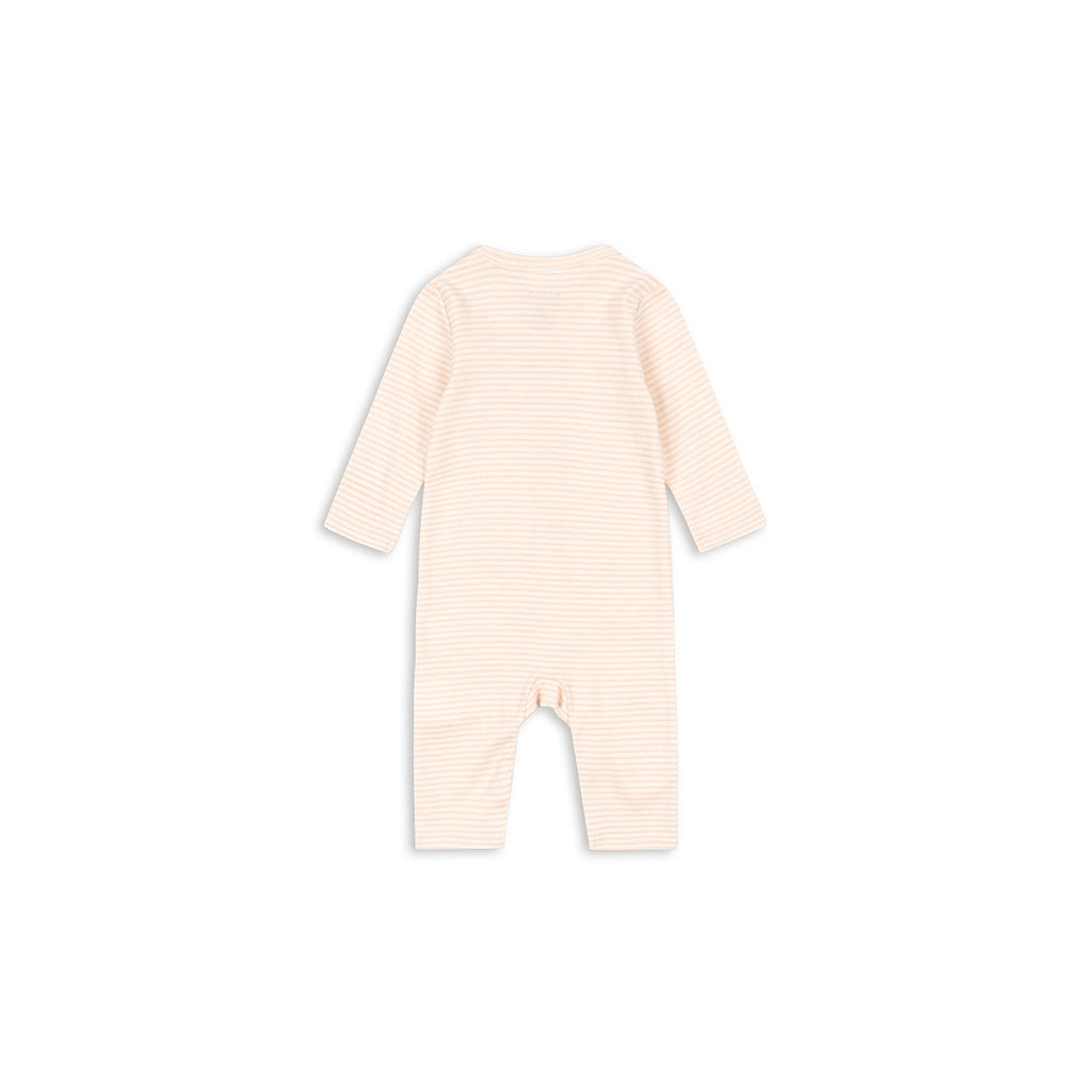 Fanga Fontana Fio bodystocking med lange ermer, Tea stripe cameo - str. 1 - 6 mnd.