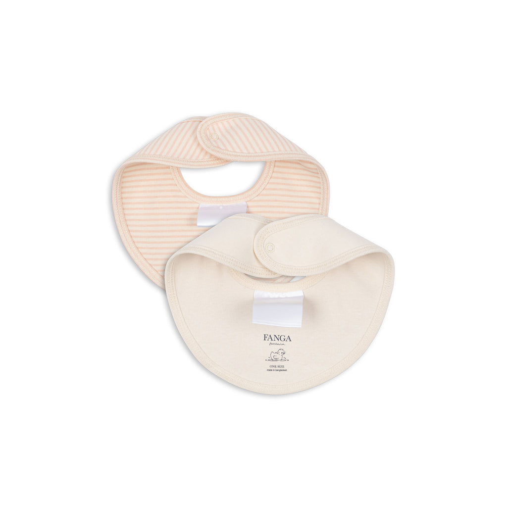 Fanga Fontana hagesmekk, Fio Stripe, 2-pakning – Blush mix