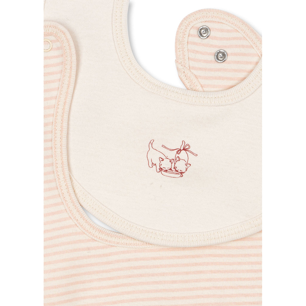 Fanga Fontana hagesmekk, Fio Stripe, 2-pakning – Blush mix