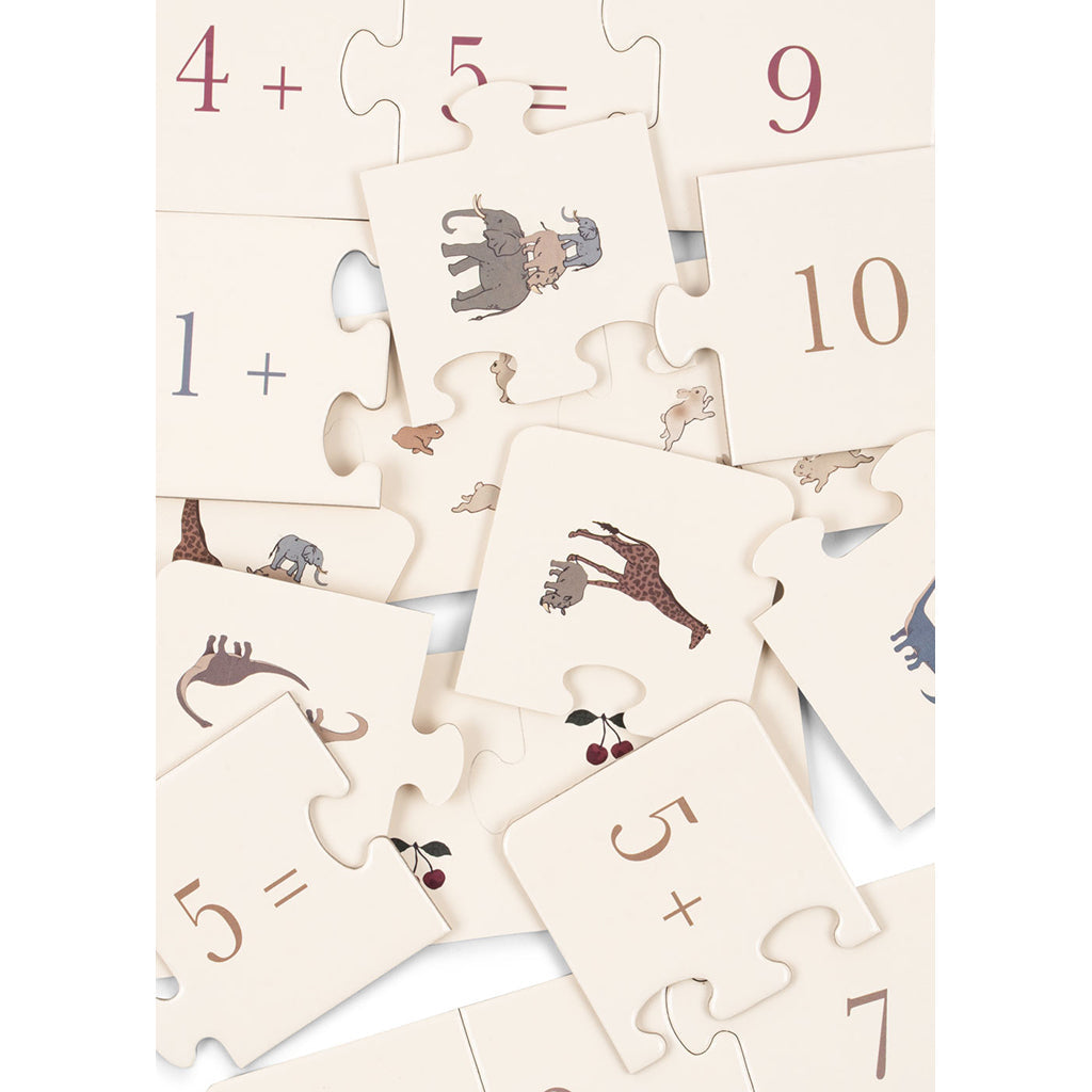 Konges Sløjd puslespill, Match, 9 små puslespill - 27 brikker