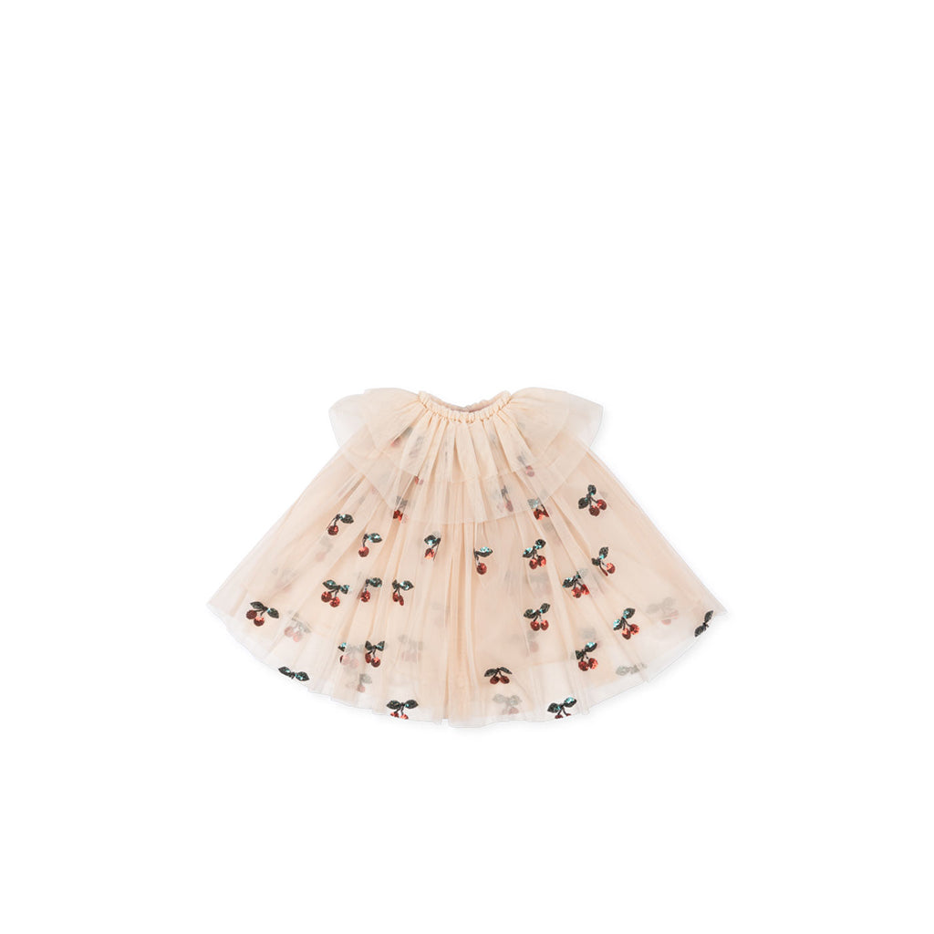 Konges Sløjd Glitter-fekostyme, Ma grande cerise, kappe og sko - skostørrelse 23-30