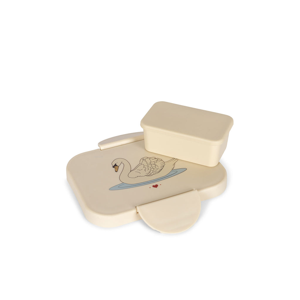 Konges Sløjd Lunch box, Matboks - Swan off-white