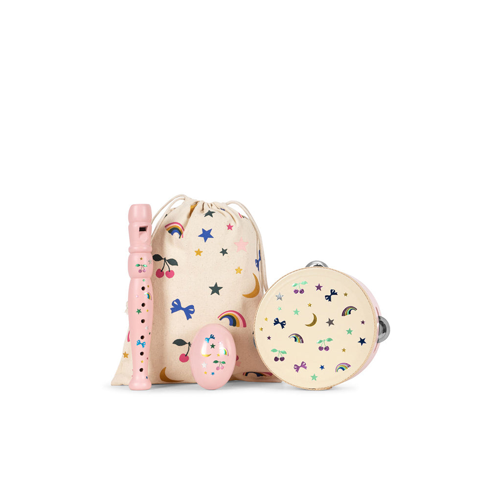 Konges Sløjd Lite sett med musikkinstrumenter, Rainbow twinkle