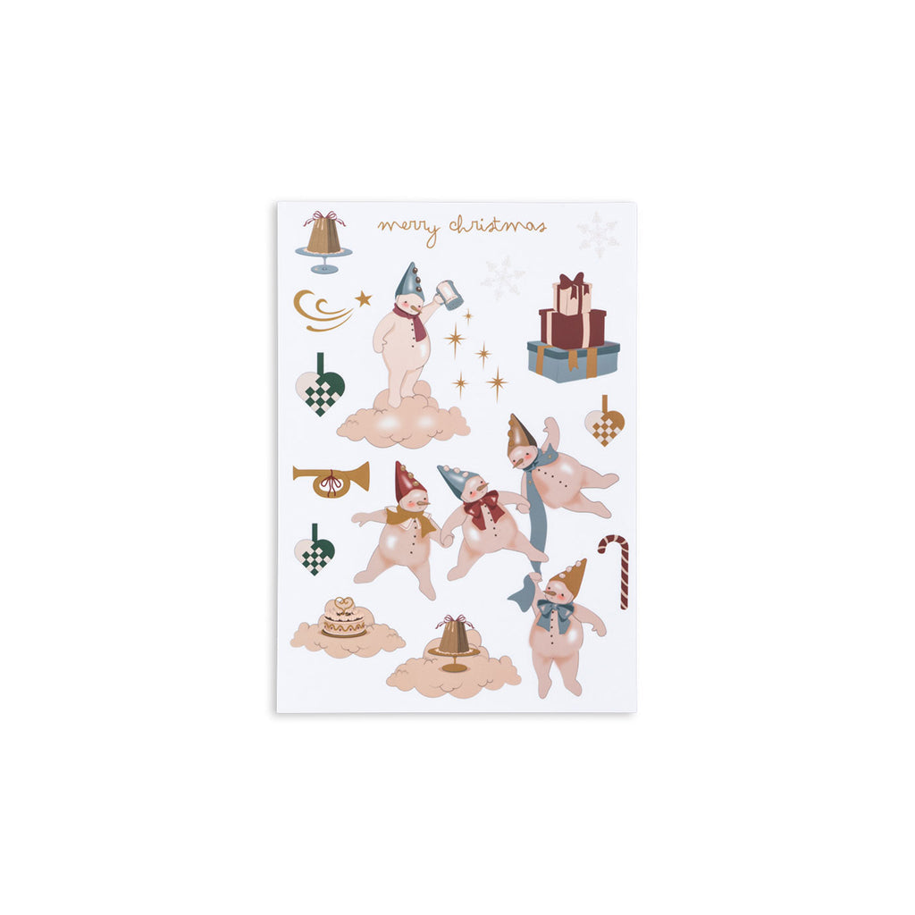 Konges Sløjd Vindusklistremerker og tusjer, Let it snow