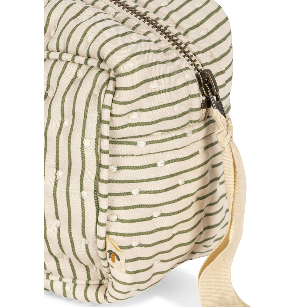 Konges Sløjd Stor toalettveske, quiltet - Tea stripe