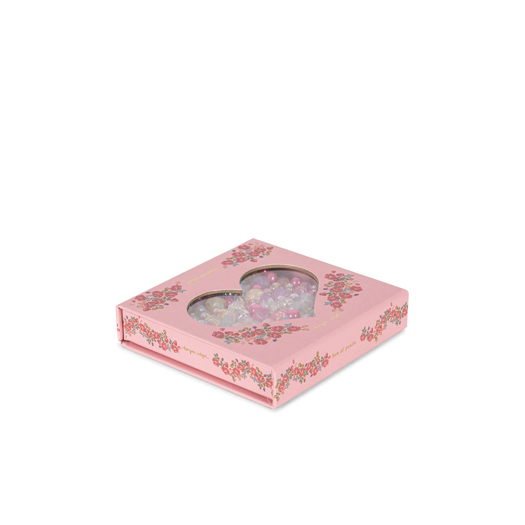 Konges Sløjd Perleskrin, Box of pearls - Blå/rosa