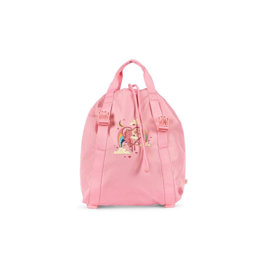 Konges Sløjd Clover skolesekk med gympose og regntrekk – Peony