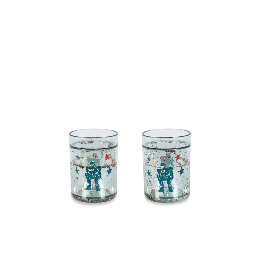 Konges Sløjd 2-pak glitter kopper, Hero Robot