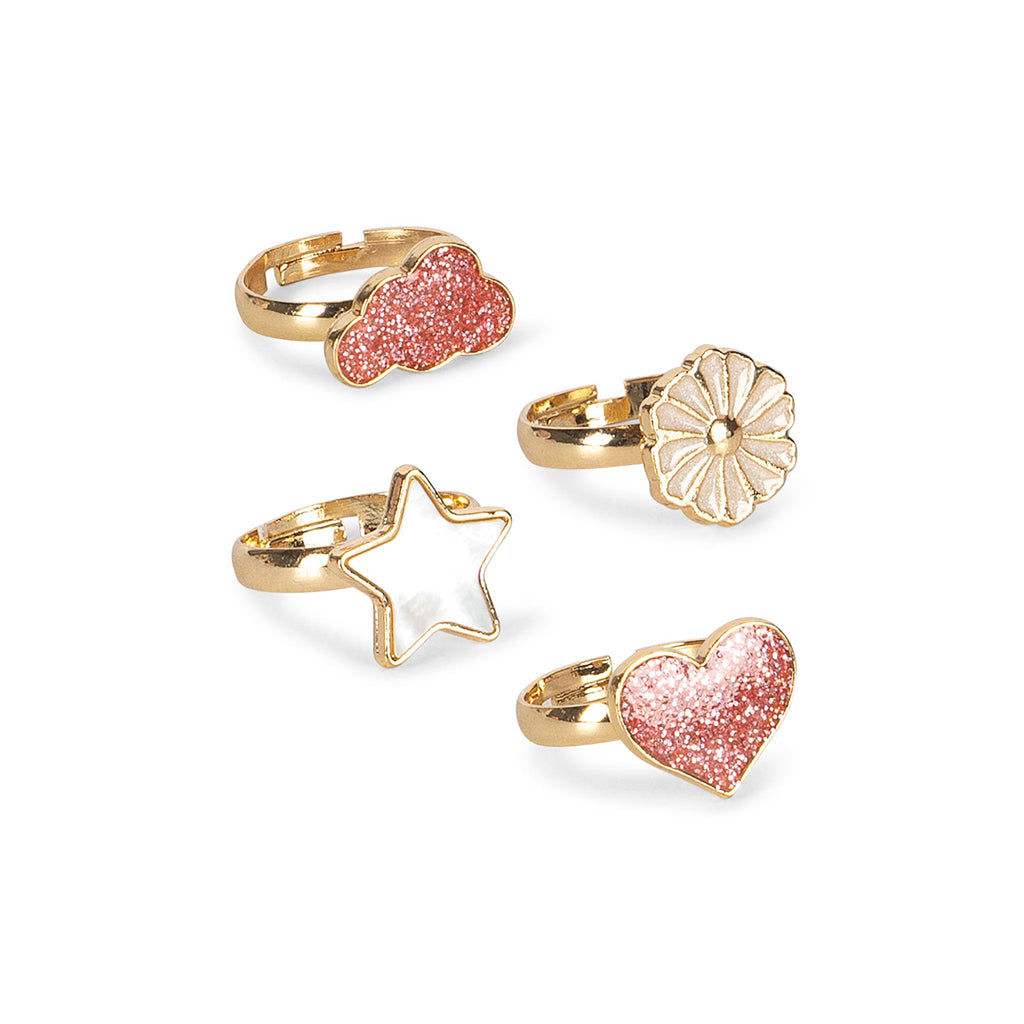 Konges Sløjd Fingerringer, sett med 12 stk. - Multi color