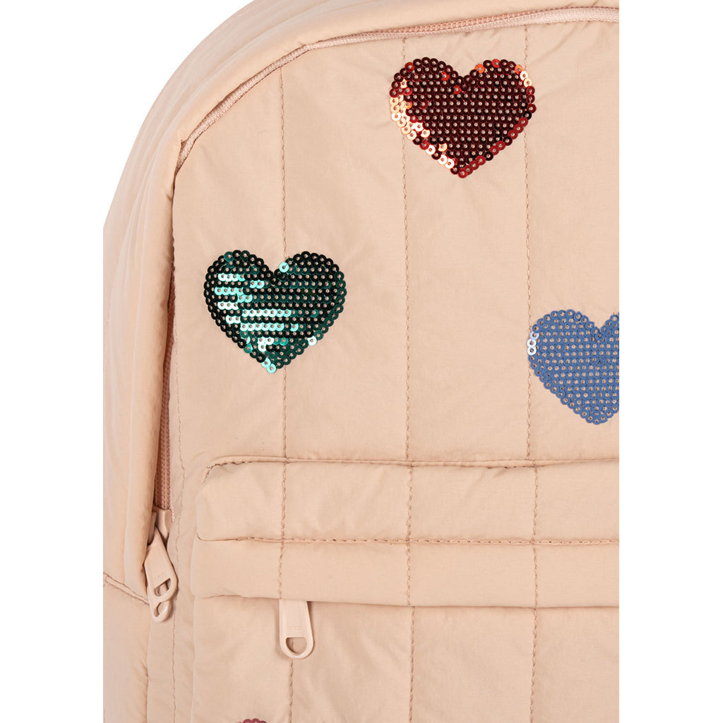 Konges Sløjd Juno Midi ryggsekk med paljettmotiver, Cameo Rose