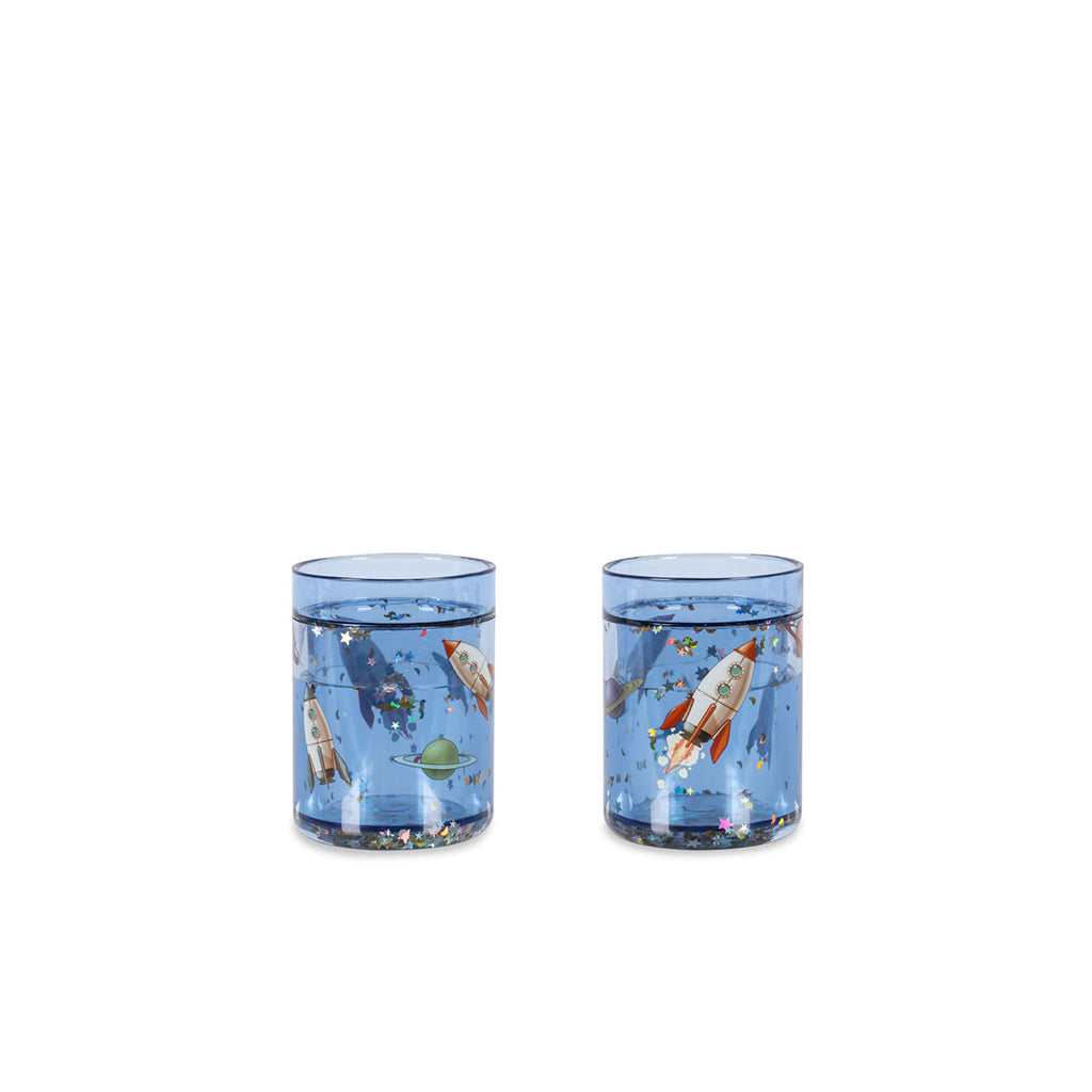 Konges Sløjd glitterkopp, 2-pack - Outer space